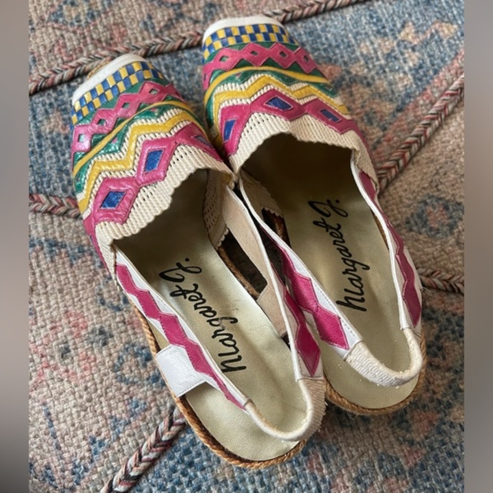 Vintage 80s colorful wedges